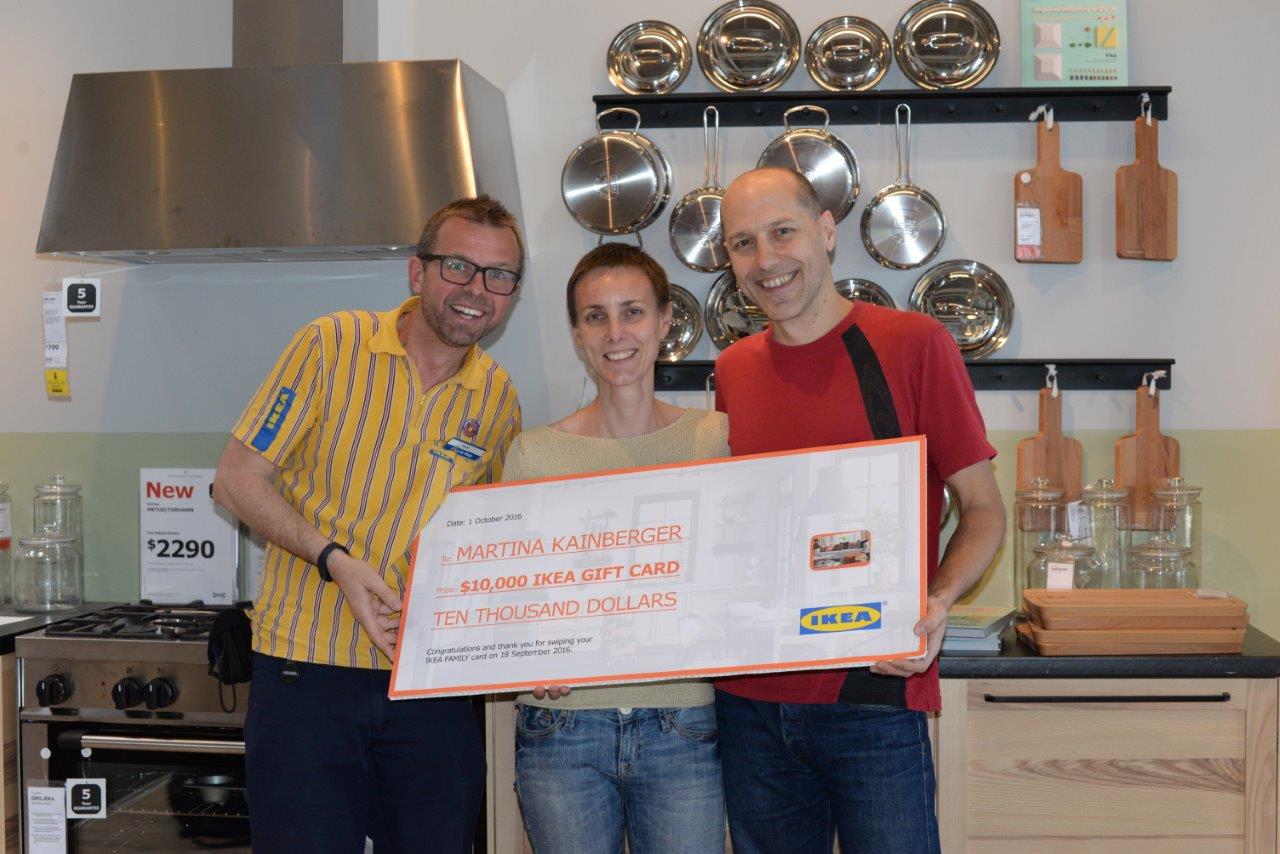 Martina wins 10,000 $ from Ikea